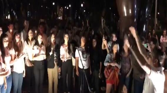 349720_BLU Radio. Coristas y músicos cantan en Bucaramanga por la paz / Foto: suministrada