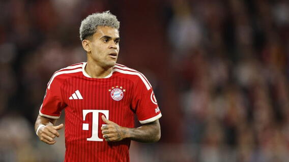 Luis Díaz en un partido de la Bundesliga con Bayern Múnich. 
