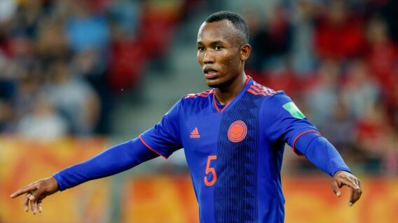 Andrés Balanta, con la Selección Colombia Sub-20. Andrés Balanta, con la Selección Colombia Sub-20.