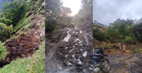 Lluvias afectan corredores rurales de Santander
