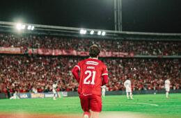 Tomás Ángel marcó uno de los goles del América frente a Fortaleza en El Campín. 