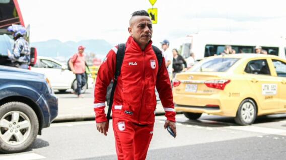 Vladimir Hernández, jugador de Independiente Santa Fe. Vladimir Hernández, jugador de Independiente Santa Fe.