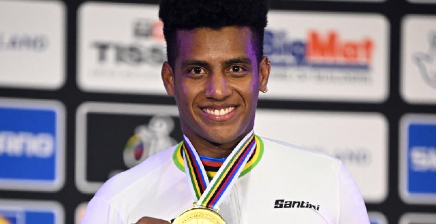 Kevin Quintero en Mundial de Ciclismo de Glasgow 2023 
