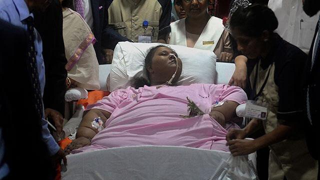 Le quitaron 300 kilos de encima a la mujer más gorda del mundo Le quitaron 300 kilos de encima a la mujer más gorda del mundo