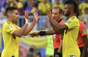 310428_Blu Radio. Miguel Borja - Falcao García. Foto: AFP