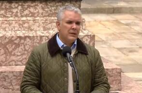Iván Duque tras ejercer su derecho al voto 