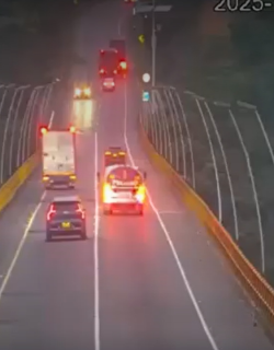 Imprudencia en túnel de Gualanday.