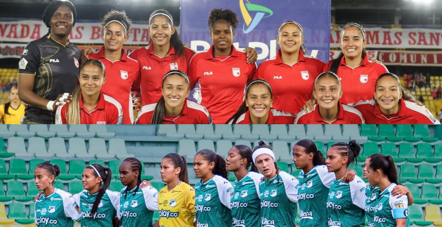 Santa Fe y Cali se enfrentan este miércoles por la ida de la final de la Liga Femenina 2026.