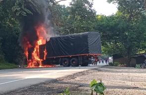 Seis vehículos fueron quemados en el Bajo Cauca antioqueño 