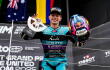 David Alonso y su primer podio en el Moto2.