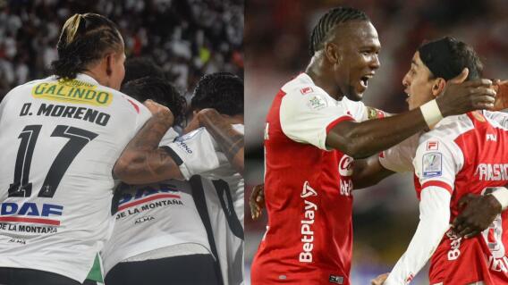 Once Caldas vs. Santa Fe por la fecha 2 de los cuadrangulares de la Liga BetPlay