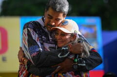 Nicolás Maduro y su esposa Cilia Flores