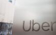El logo de Uber se ve en la sede de Uber el 05 de enero de 2023 en la ciudad de Nueva York.