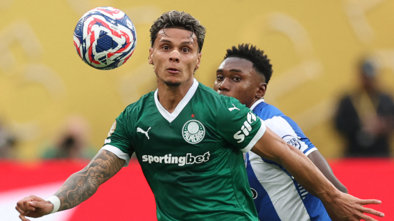 Richard Ríos, jugador colombiano de Palmeiras, contra Porto, en partido del Mundial de Clubes 2025 Richard Ríos, jugador colombiano de Palmeiras, contra Porto, en partido del Mundial de Clubes 2025