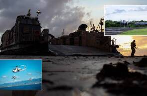 EE. UU. muestra ejercicios militares que hace en el Caribe, cerca de Venezuela, en medio de tensión EE. UU. muestra ejercicios militares que hace en el Caribe, cerca de Venezuela, en medio de tensión
