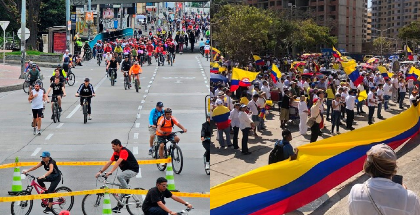 Ciclovía vs marchas