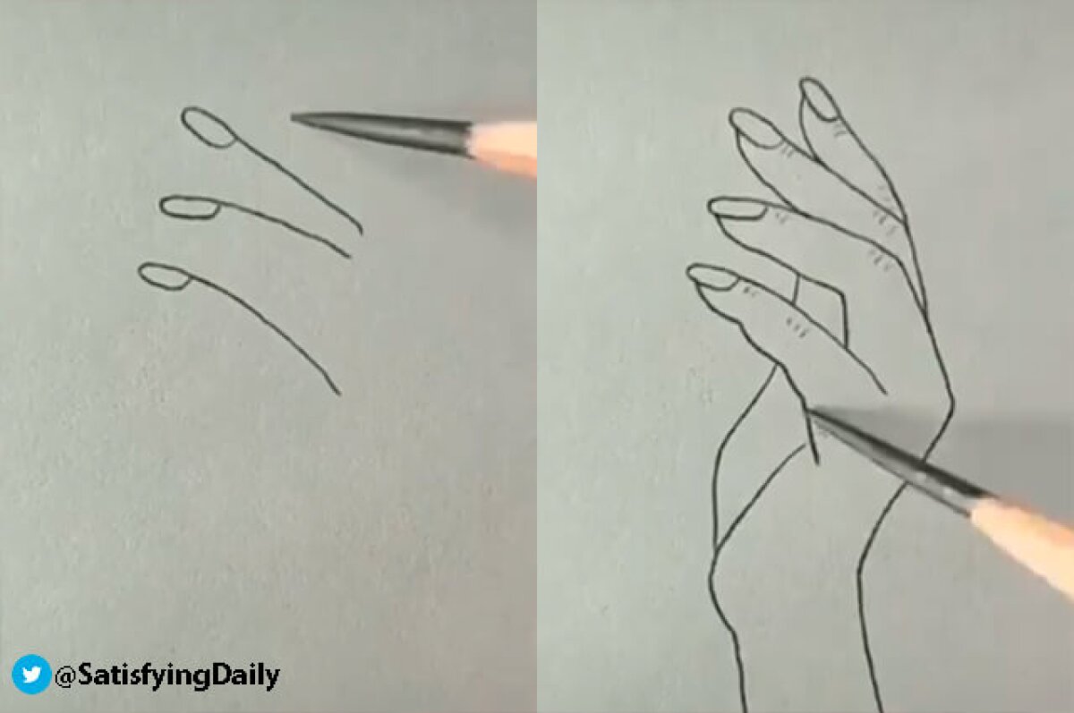 Tan Facil Como Parece El Mejor Truco Para Dibujar Una Mano Arrasa En Twitter Estoy deseando que este dibujo muy lento y fácil que le dará algo que hacer en el dibujo de una mesa. tan facil como parece el mejor truco para dibujar una mano arrasa en twitter