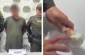 Al momento de revisar el cono de helado, los uniformados se percataron de su verdadero contenido.