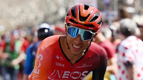 Egan Bernal (INEOS Grenadiers), ciclista colombiano en medio del Tour de Romandía 2024 Egan Bernal (INEOS Grenadiers), ciclista colombiano en medio del Tour de Romandía 2024