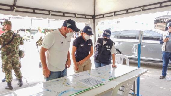 372051_BLU Radio // Cerco sanitario en el suroriente de Barranquilla // Foto: Alcaldía de Barranquilla