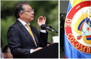 Presidente Gustavo Petro insiste en hacer cambios al escudo de Colombia: “Se escribirá como ‘Libertad y orden justo’”