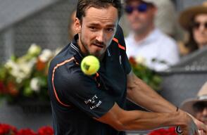 Daniil Medvedev, tenista ruso, en acción de juego del Masters 1.000 de Madrid Daniil Medvedev, tenista ruso, en acción de juego del Masters 1.000 de Madrid