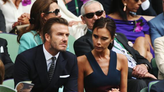 David Beckham y Victoria, su esposa David Beckham y Victoria, su esposa