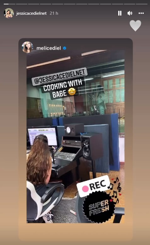 Historia de Instagram de Jessica Cediel