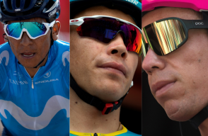 315131_Blu Radio. Nairo Quintana - Miguel Ángel Lopez - Rigoberto Uran. Foto: AFP
