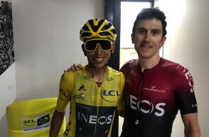 339749_BLU Radio // Egan Bernal y Geraint Thomas // Foto: Twitter @TeamINEOS