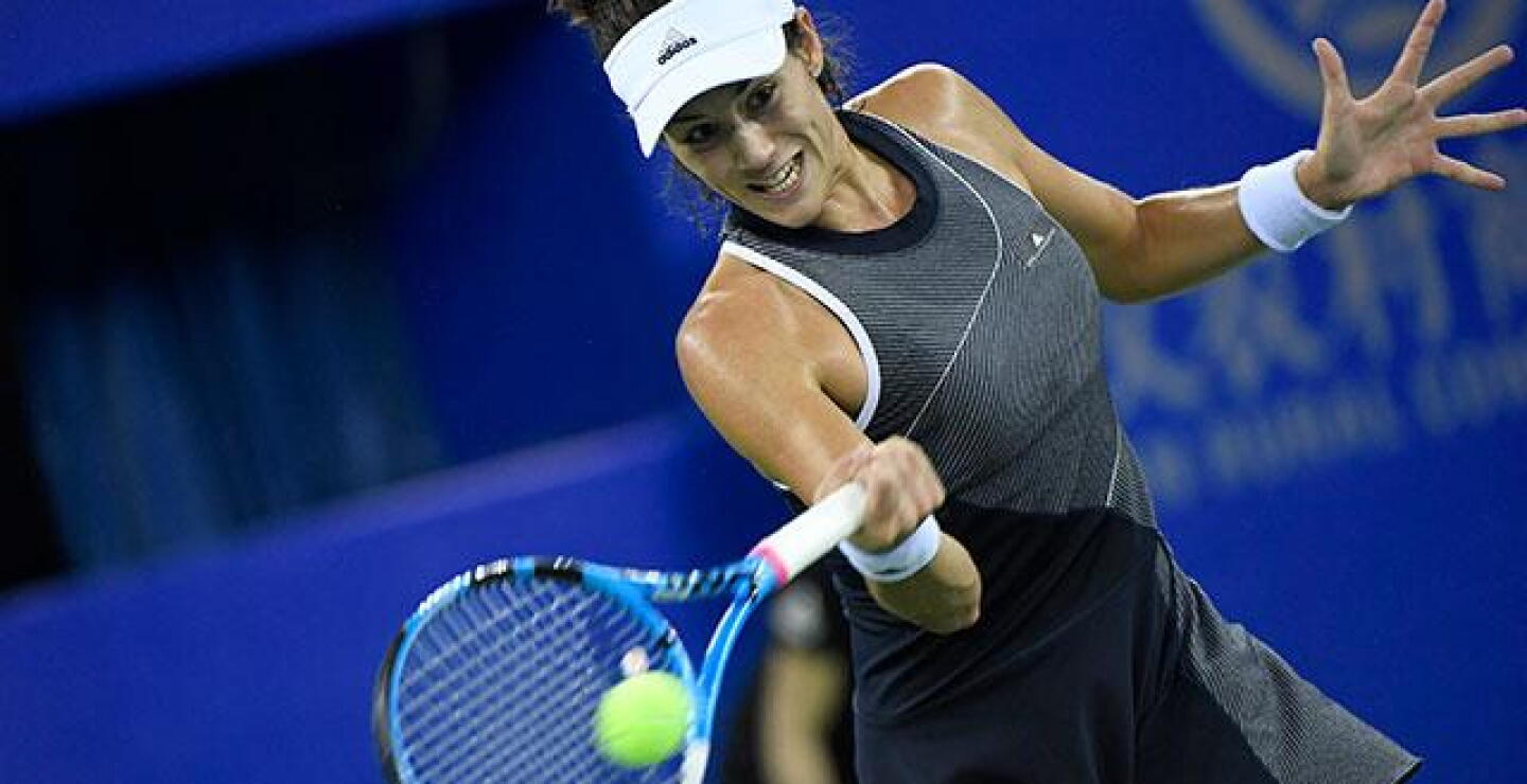 Garbiñe Muguruza clasificó a cuartos de final en el Torneo de Wuhan
