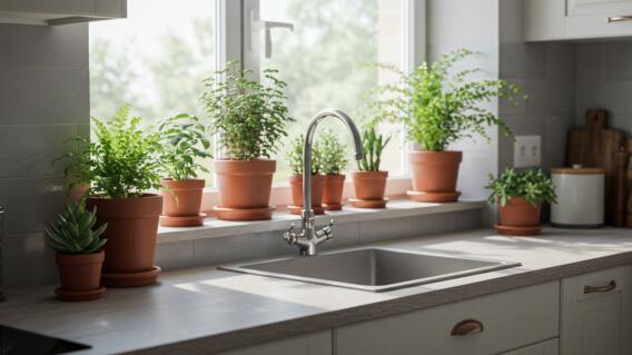 Esta es la planta estrella para que tu cocina esté libre de grasa; mejora el ambiente Esta es la planta estrella para que tu cocina esté libre de grasa; mejora el ambiente