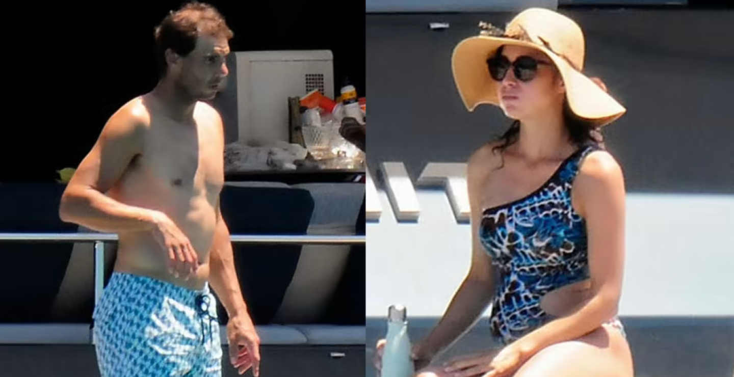 Nadal y su esposa