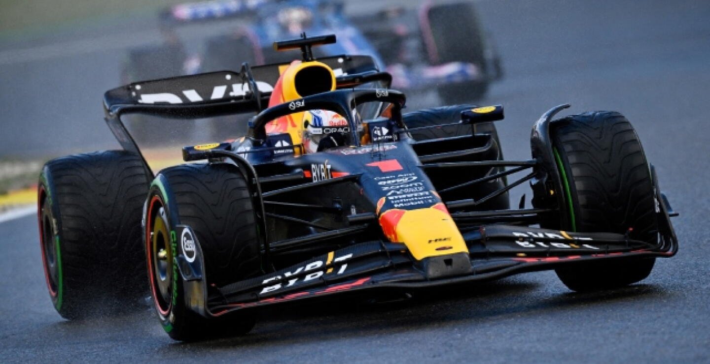 Monoplaza del piloto neerlandés Max Verstappen