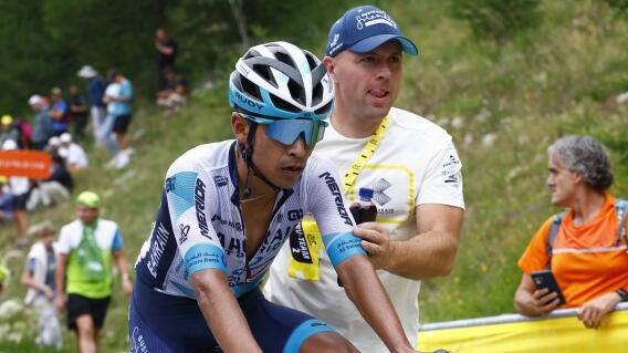 Santiago Buitrago, ciclista del Bahrain Victorious, en el Tour de Francia. Santiago Buitrago, ciclista del Bahrain Victorious, en el Tour de Francia.