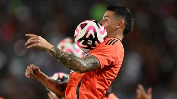 James Rodríguez, capitán de la Selección Colombia. 