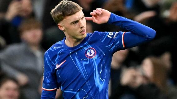 Cole Palmer, delantero de Chelsea, celebra su gol contra Fulham, en la Premier League Cole Palmer, delantero de Chelsea, celebra su gol contra Fulham, en la Premier League