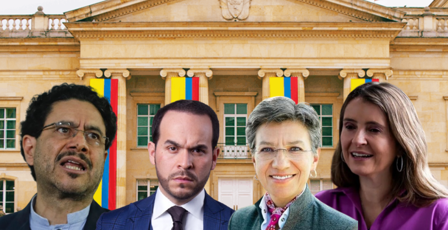 Posible tarjetón de candidatos presidenciales
