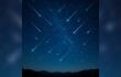 Imagen referencial de lluvia de estrellas en abril de 2025