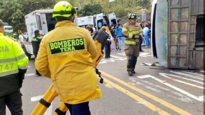 Accidente de tránsito en Vía a La Mesa