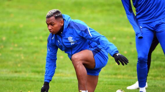 Alfredo Morelos, delantero del Rangers, de Escocia. Alfredo Morelos, delantero del Rangers, de Escocia.