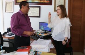 325540_Blu Radio/ Momento de la designación de Sandra Devia. Foto: Twitter @GobCordobaUnida