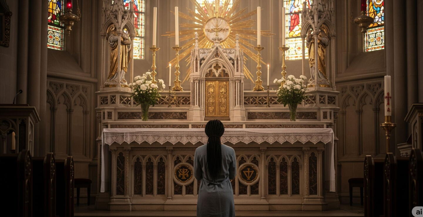 Imagen de referencia de persona orando al Espiritu Santo