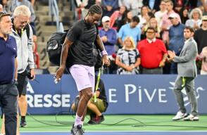 Gael Monfils  durante el Masters 1.000 de Miami 2023