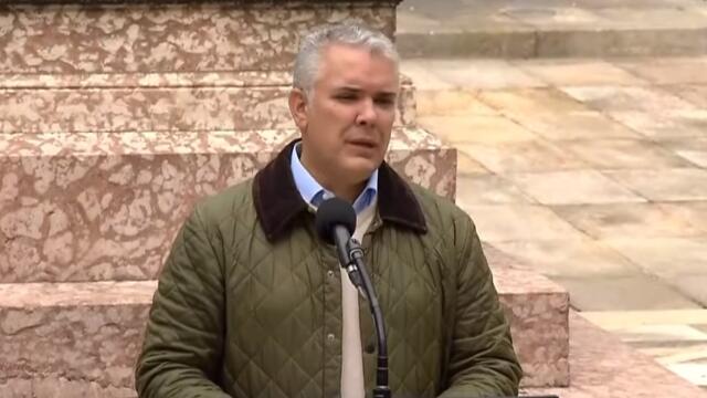 Iván Duque tras ejercer su derecho al voto 
