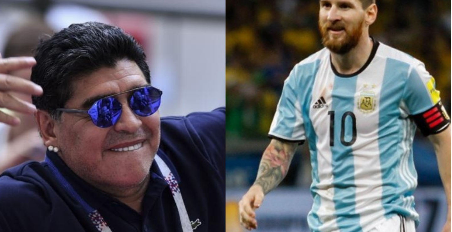 316509_Diego Maradona y Lionel Messi - AFP