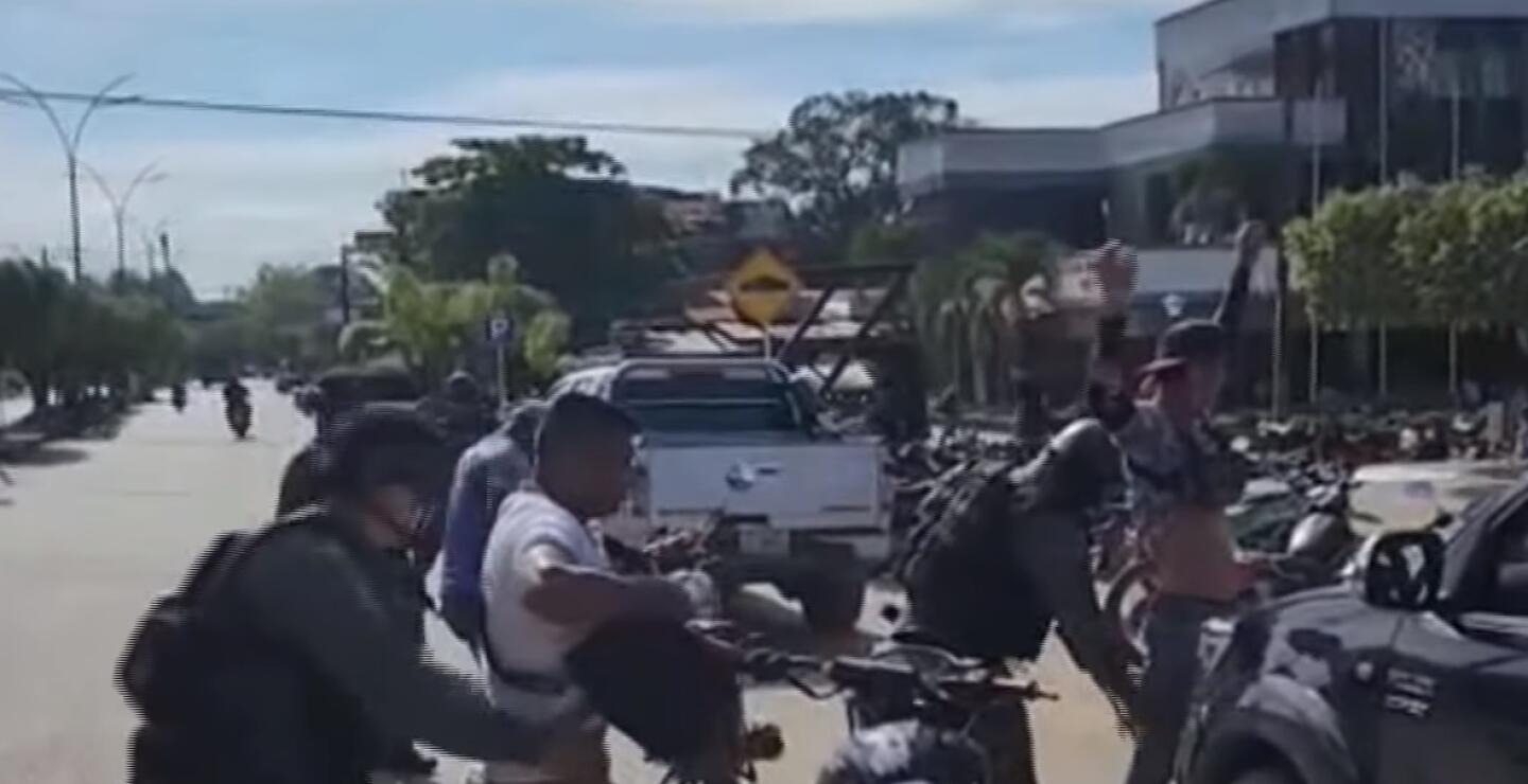 Patrullajes de seguridad de la fuerza publica en Tibú 