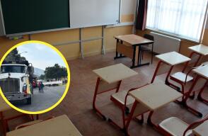 Suspenden clases este jueves 5 de septiembre por el paro camionero