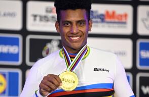 Kevin Quintero en Mundial de Ciclismo de Glasgow 2023 