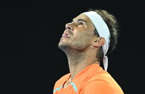 Rafael Nadal, tenista español, en medio de un encuentro Rafael Nadal, tenista español, en medio de un encuentro